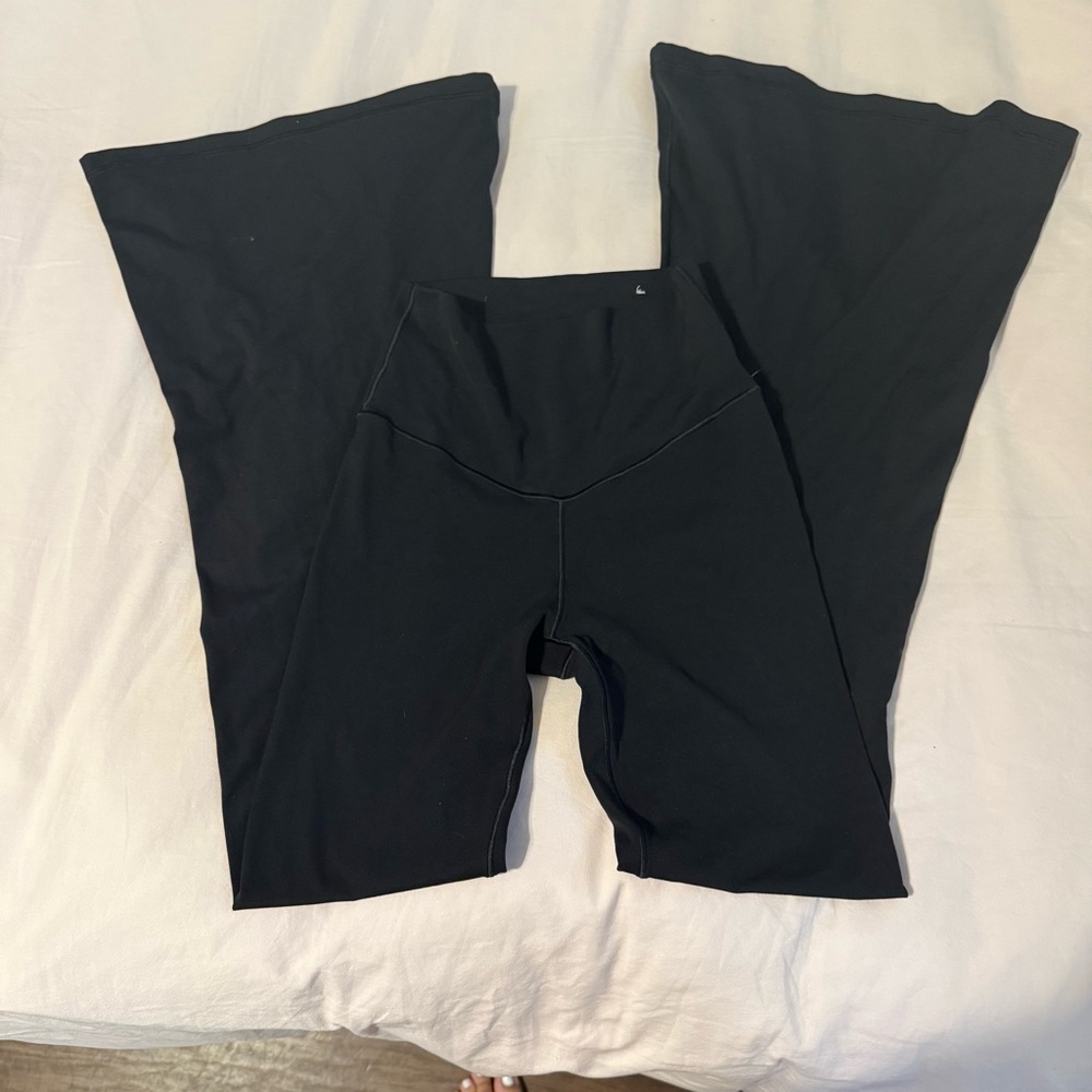 Aerie Black Flared Yoga Pants